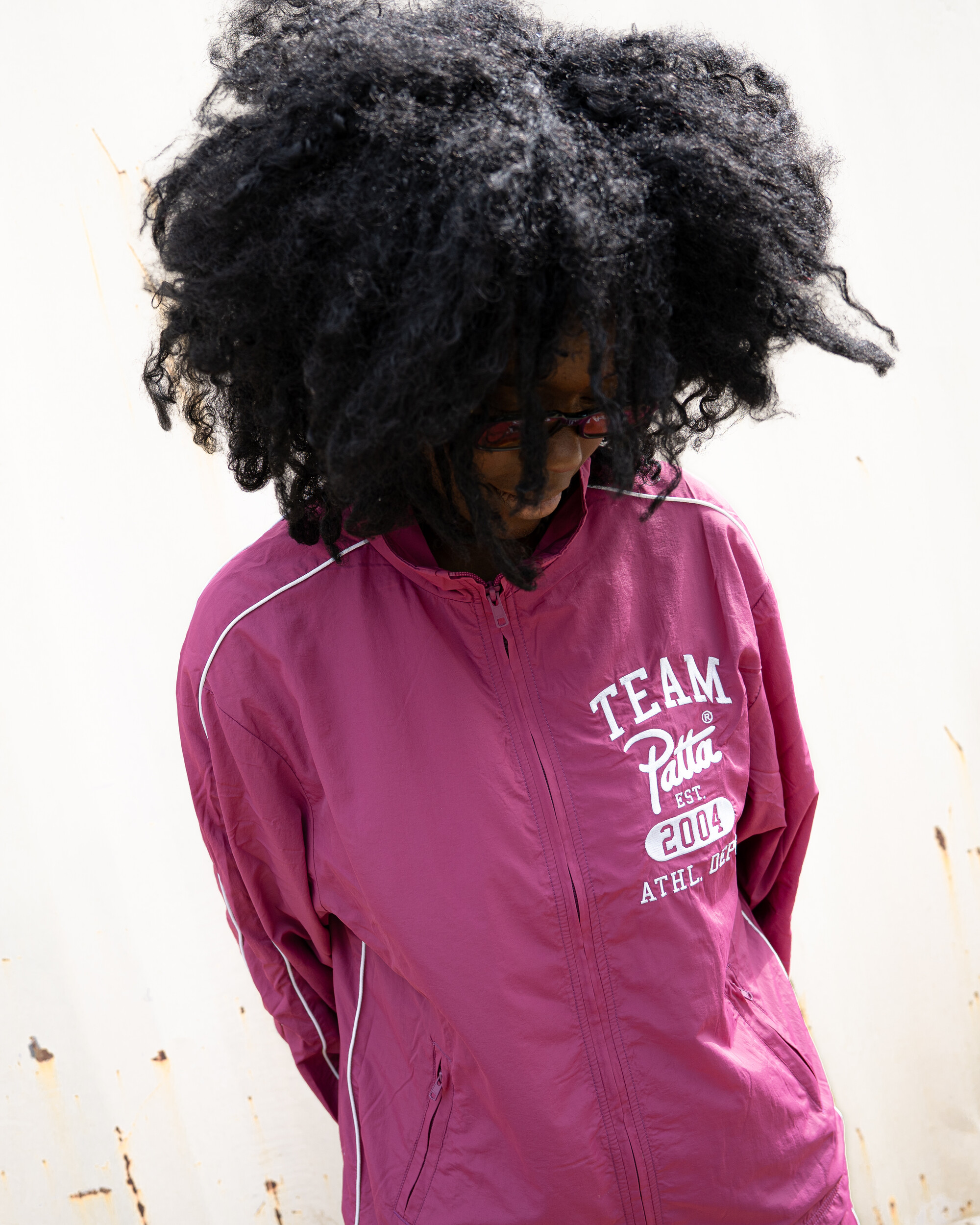 Patta Athletic Nylon Track Jacket - Boysenberry