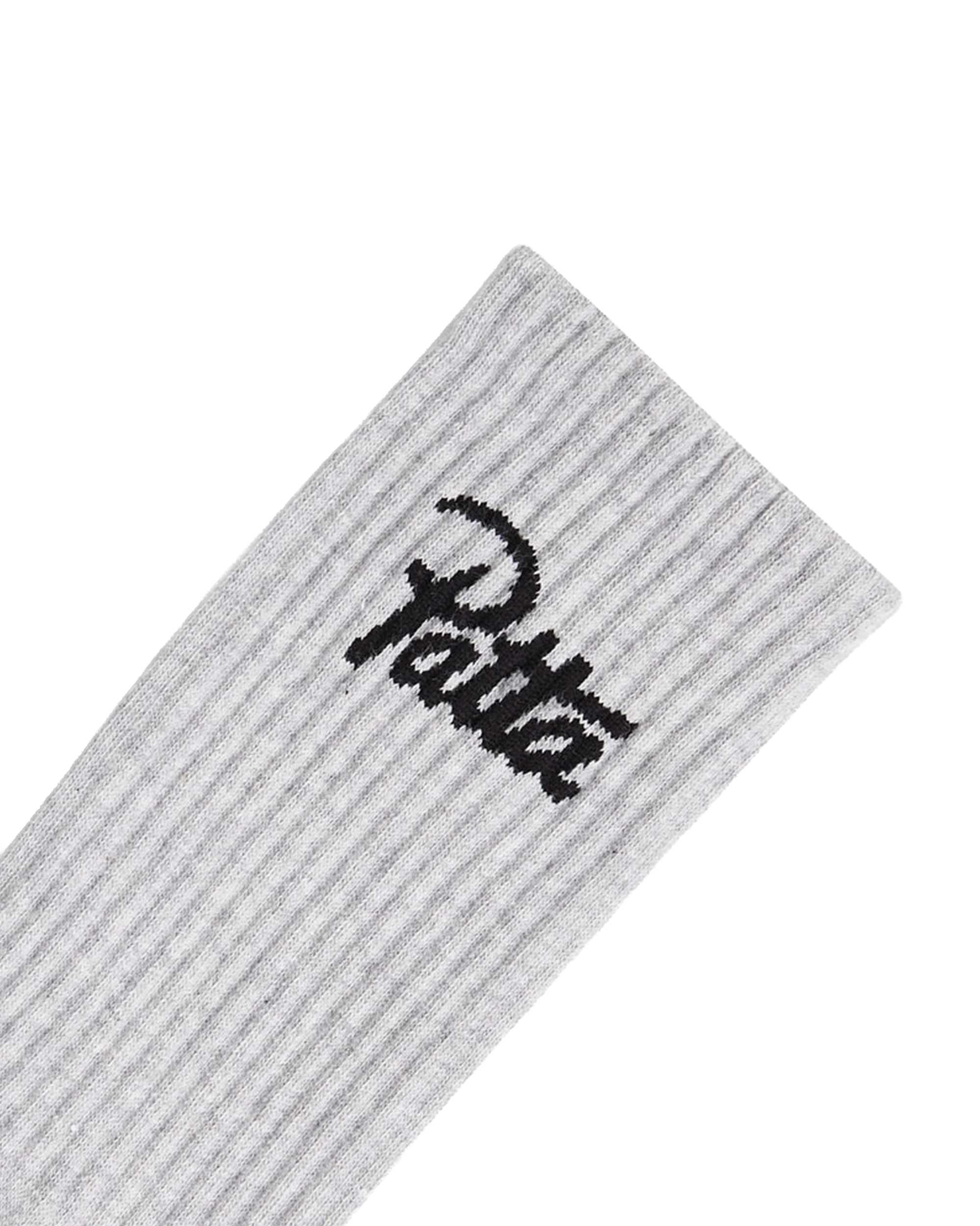 Patta Script Logo Sports Socks - Melange Grey