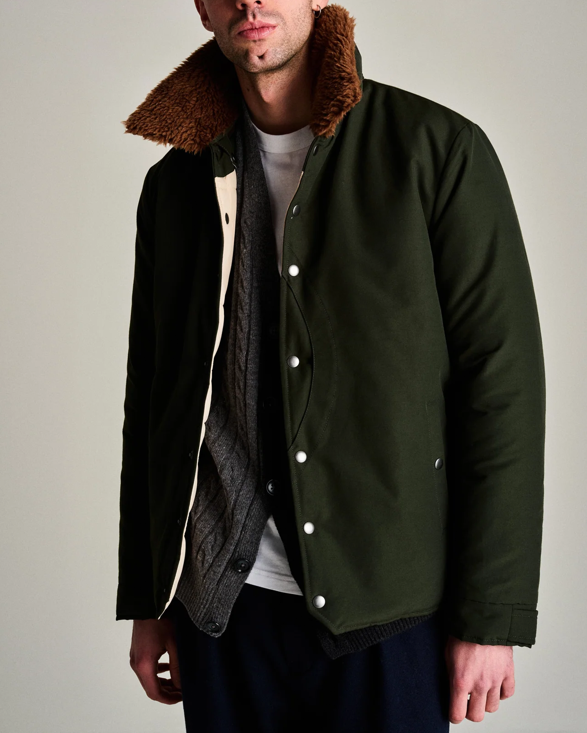 Pop Trading Company Padded Jacket Duffel Green