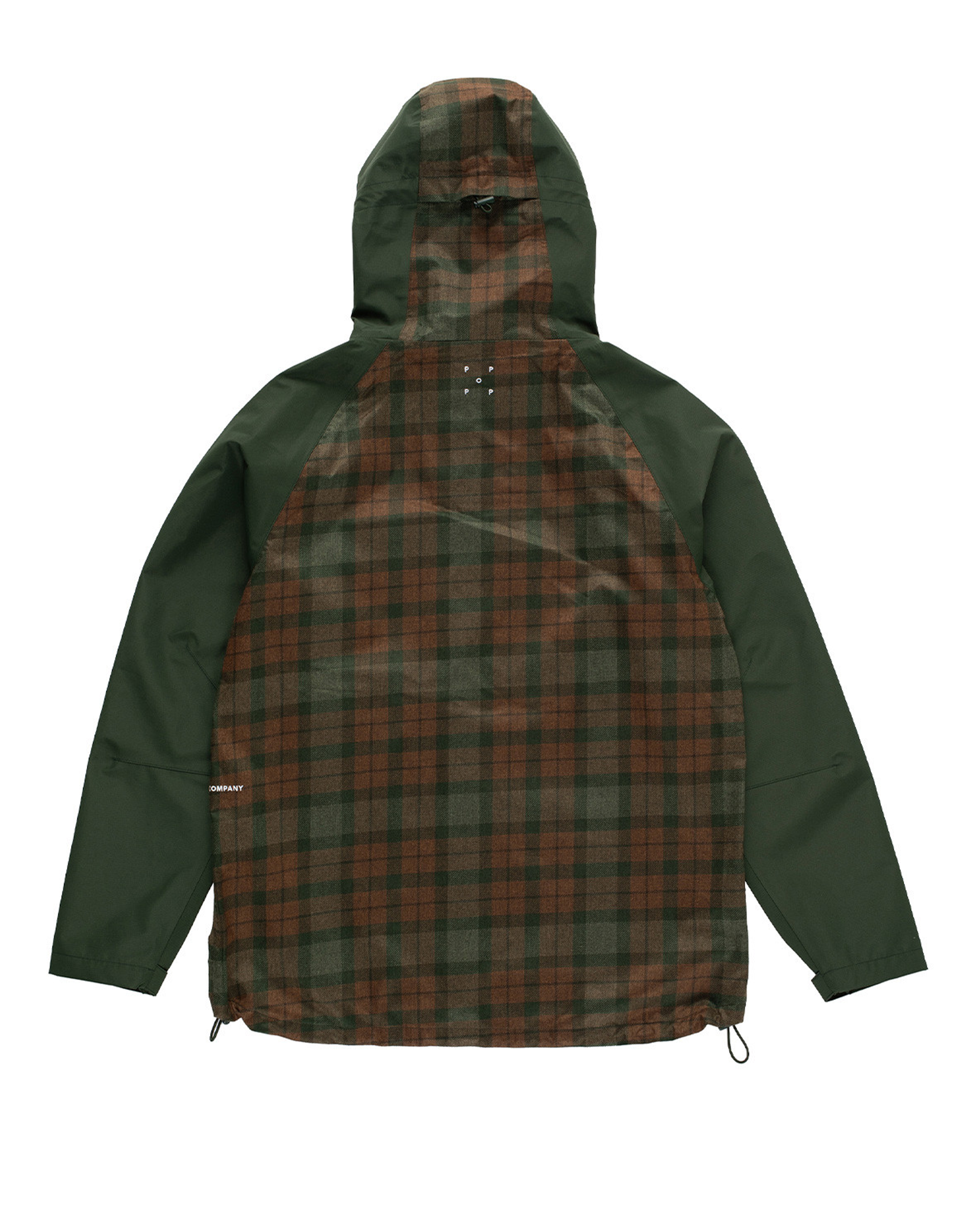 Pop Trading Company Checked Oracle Jacket Duffel Green