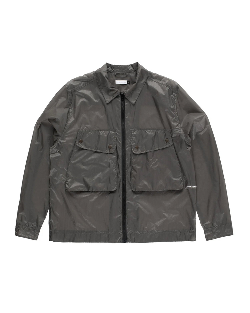 Pop Trading Co POP Trading Company Box Overshirt Jacket - Charcoal
