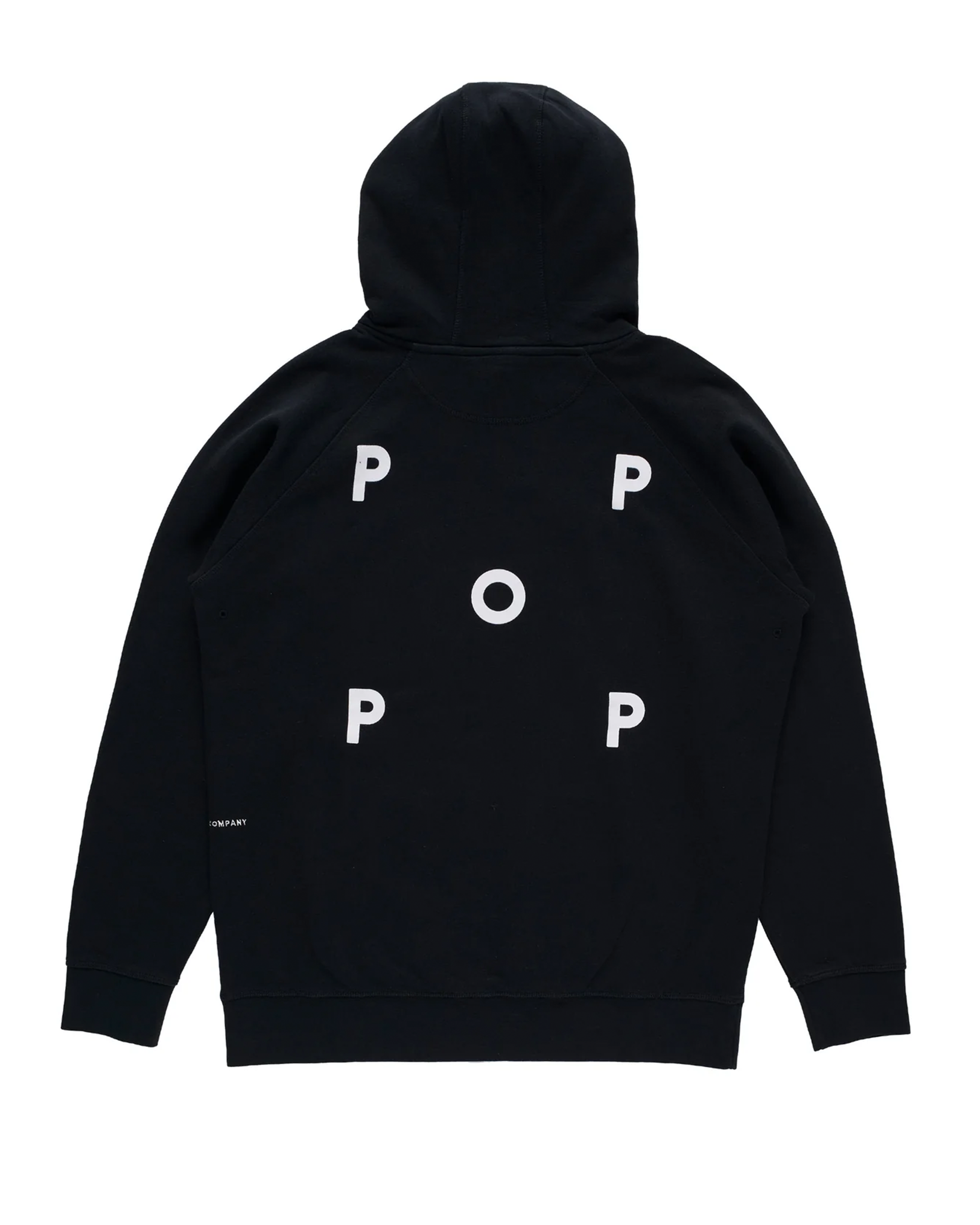 POP Trading Company Logo Hooded Sweat - Black