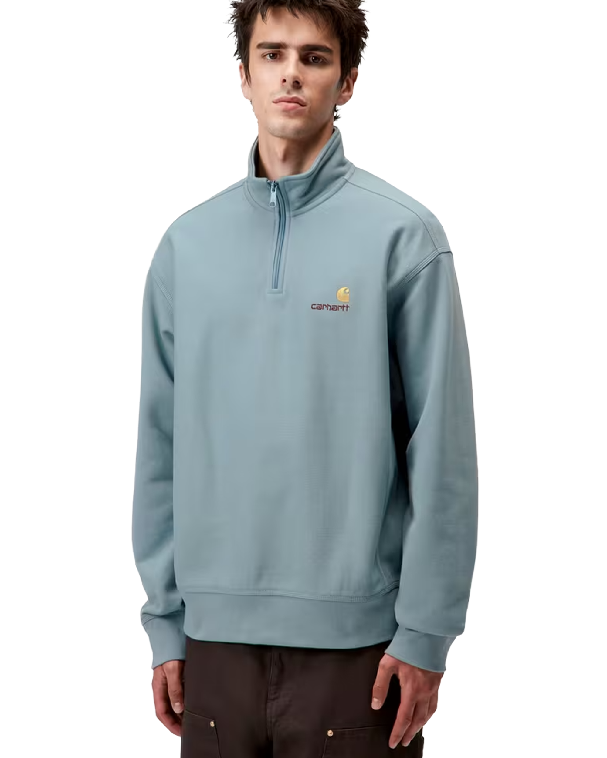 Carhartt WIP Half Zip American Script Sweat Citadel