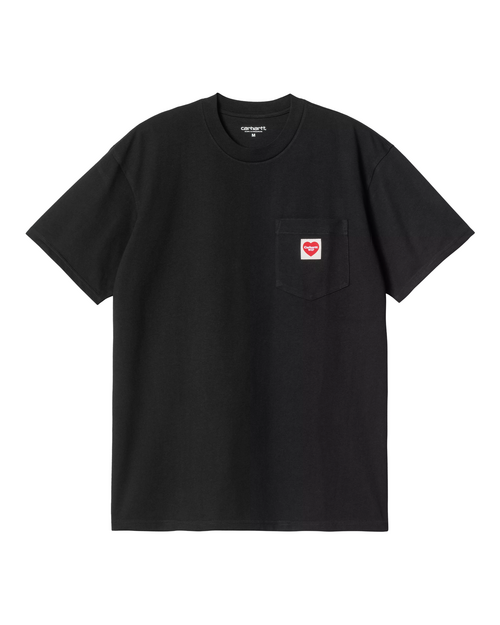 Carhartt WIP Carhartt WIP S/S Pocket Heart T-Shirt 100 % Black