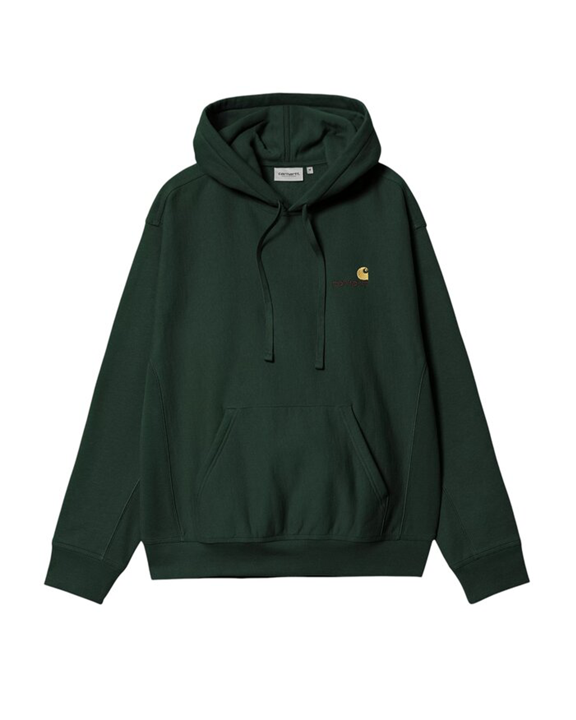 Carhartt WIP Hooded American Script Sweat Cotton/Polyester Conifer
