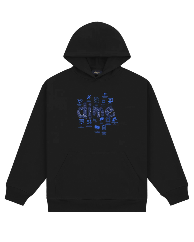 Dime Dime Agi Hoodie - Black
