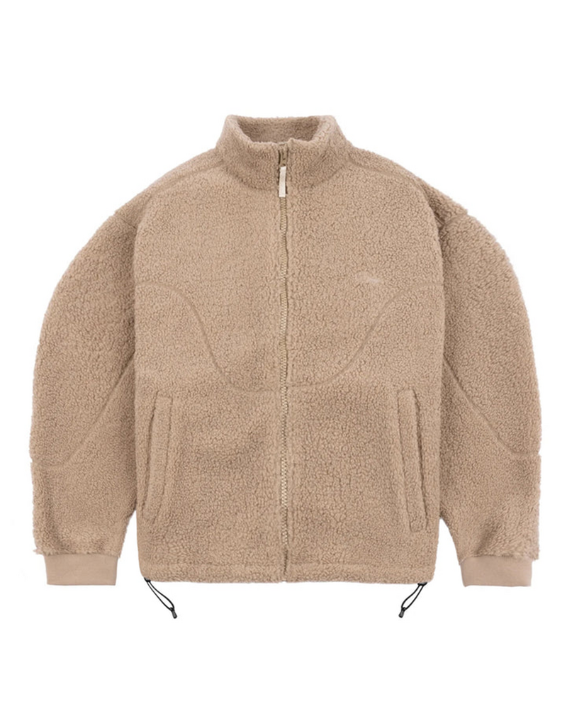 Dime Dime Polar Fleece Sherpa Zip Latte