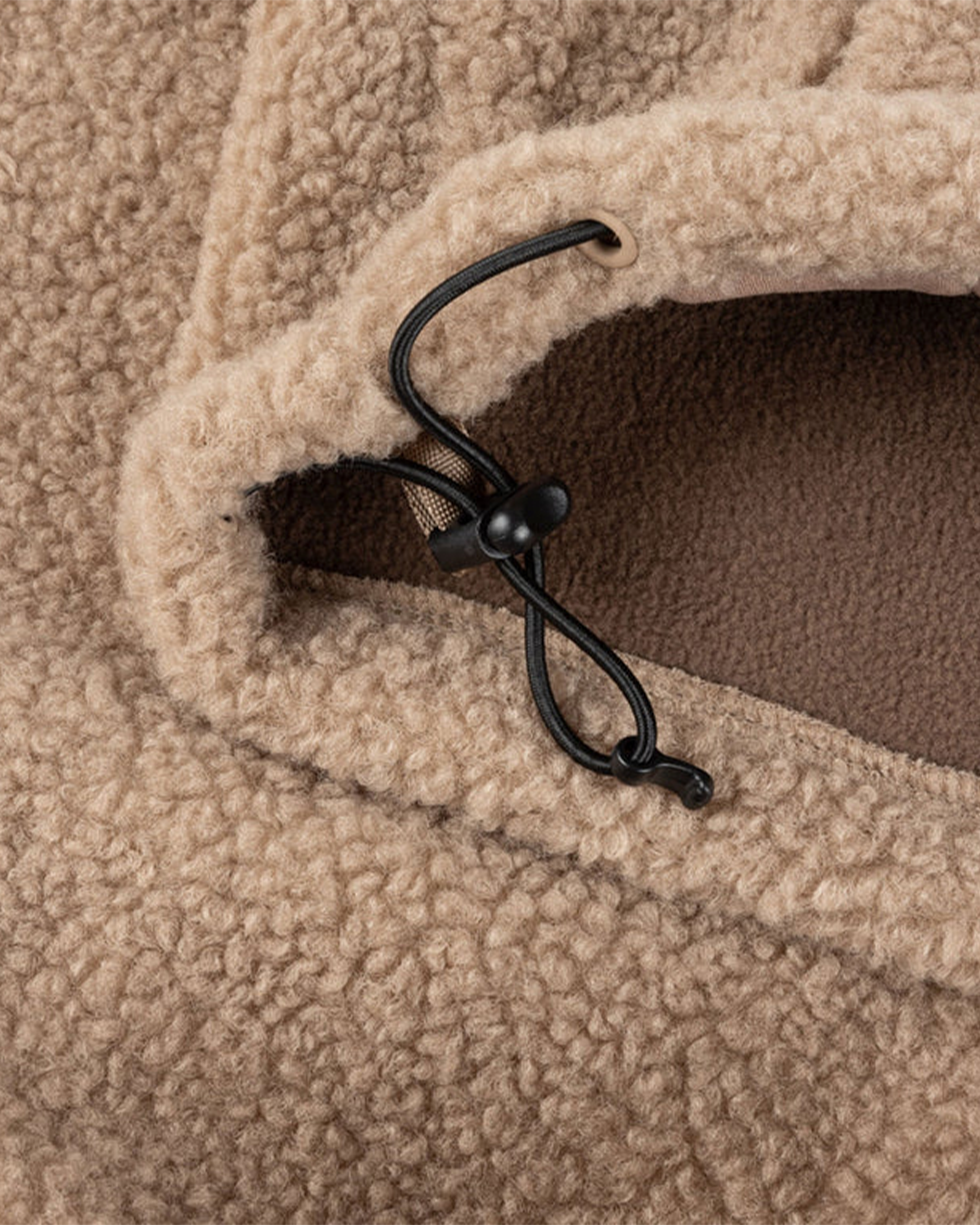Dime Polar Fleece Sherpa Zip Latte
