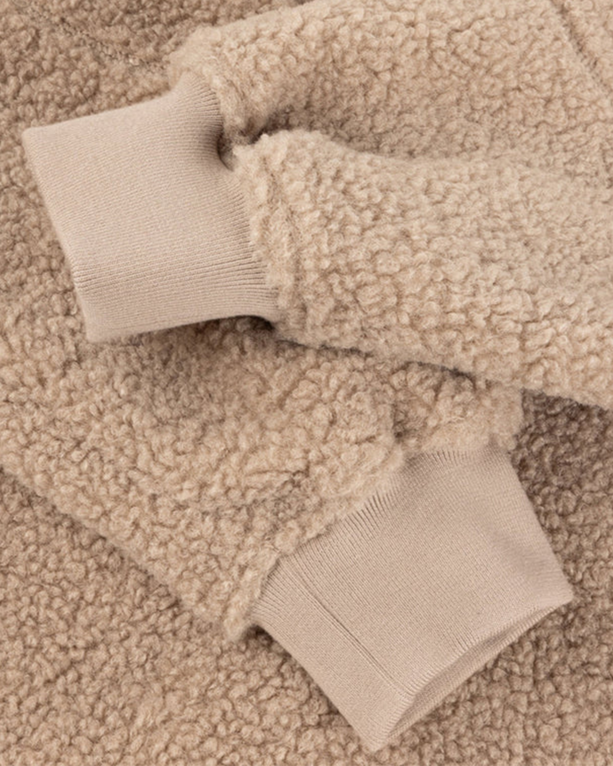 Dime Polar Fleece Sherpa Zip Latte