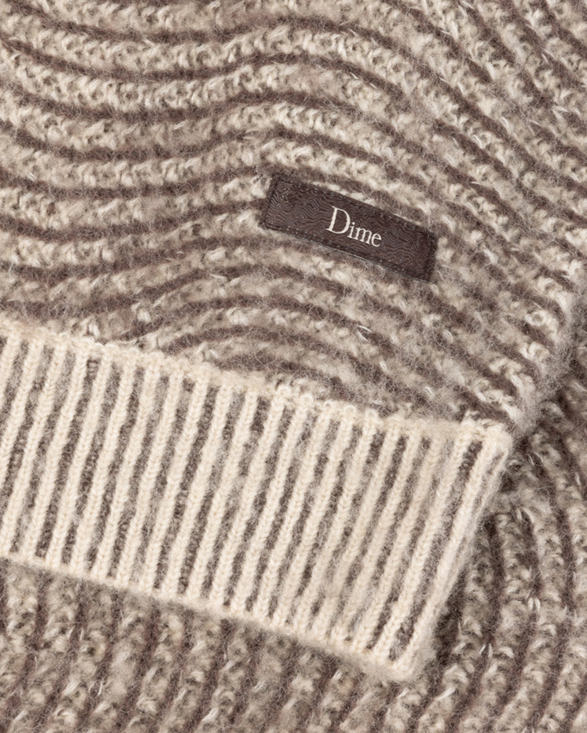 Dime Mohair Wave Knit Camel