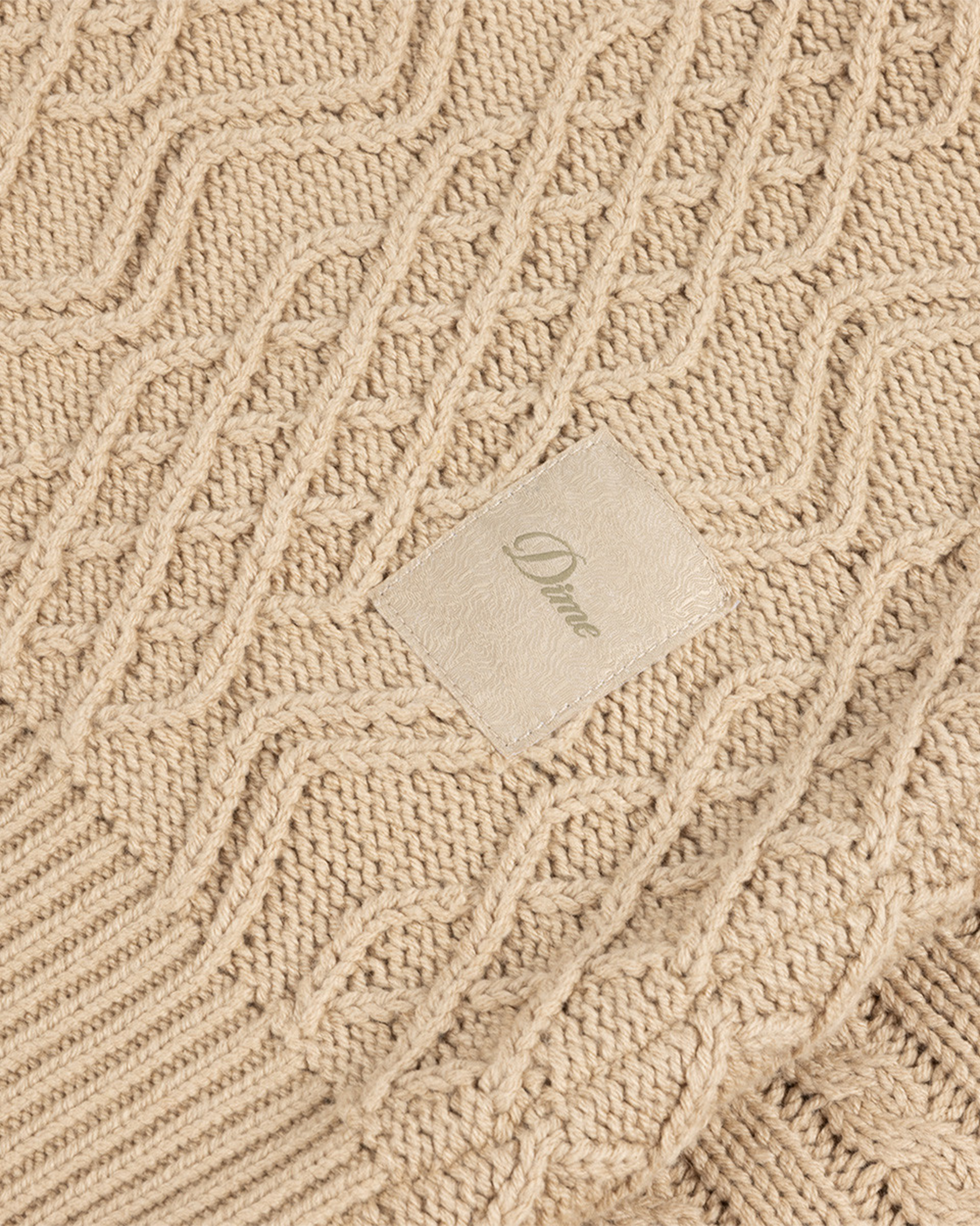 Dime Mixed Cable Knit - Sand