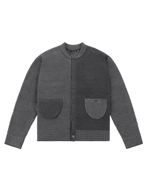 Dime Dime Wave Knit Cardigan - Rock