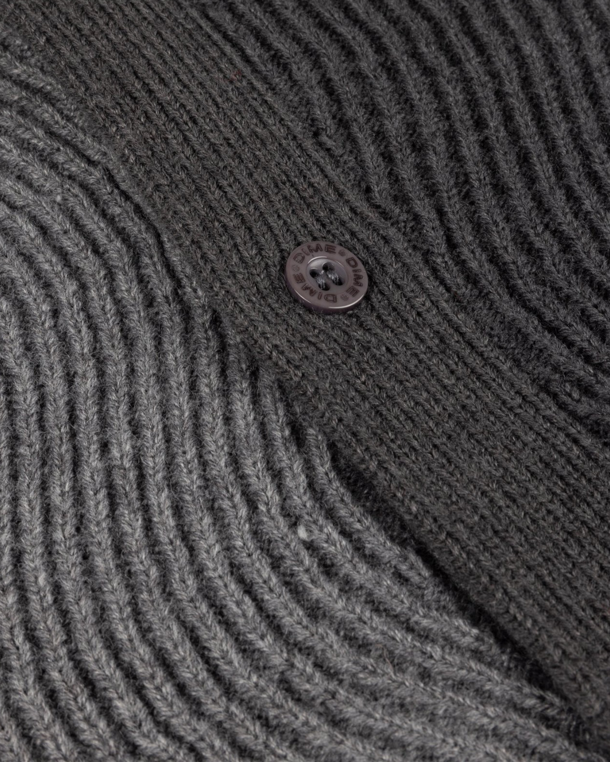 Dime Wave Knit Cardigan - Rock