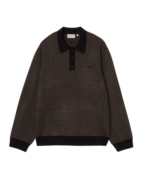Carhartt WIP Carhartt WIP Lowis Polo - Lowis Houndstooth/Vitola Heather
