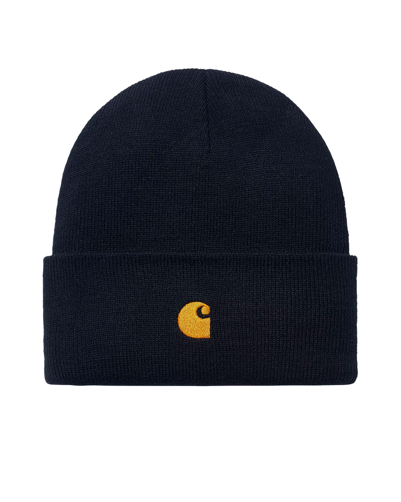 Carhartt WIP Carhartt Chase Beanie Dark Navy / Gold