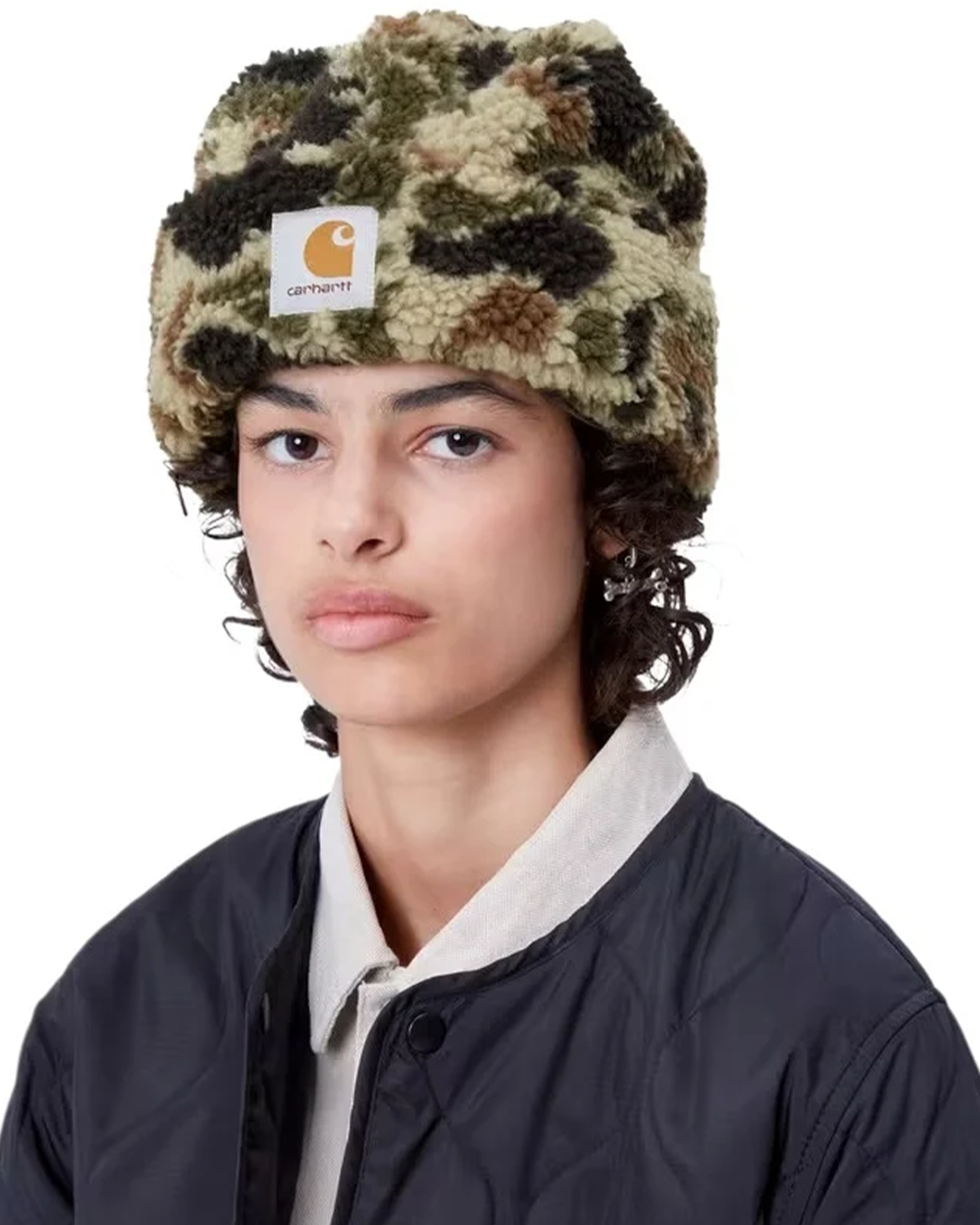 Carhartt Prentis Beanie Camo duck Jacquard green