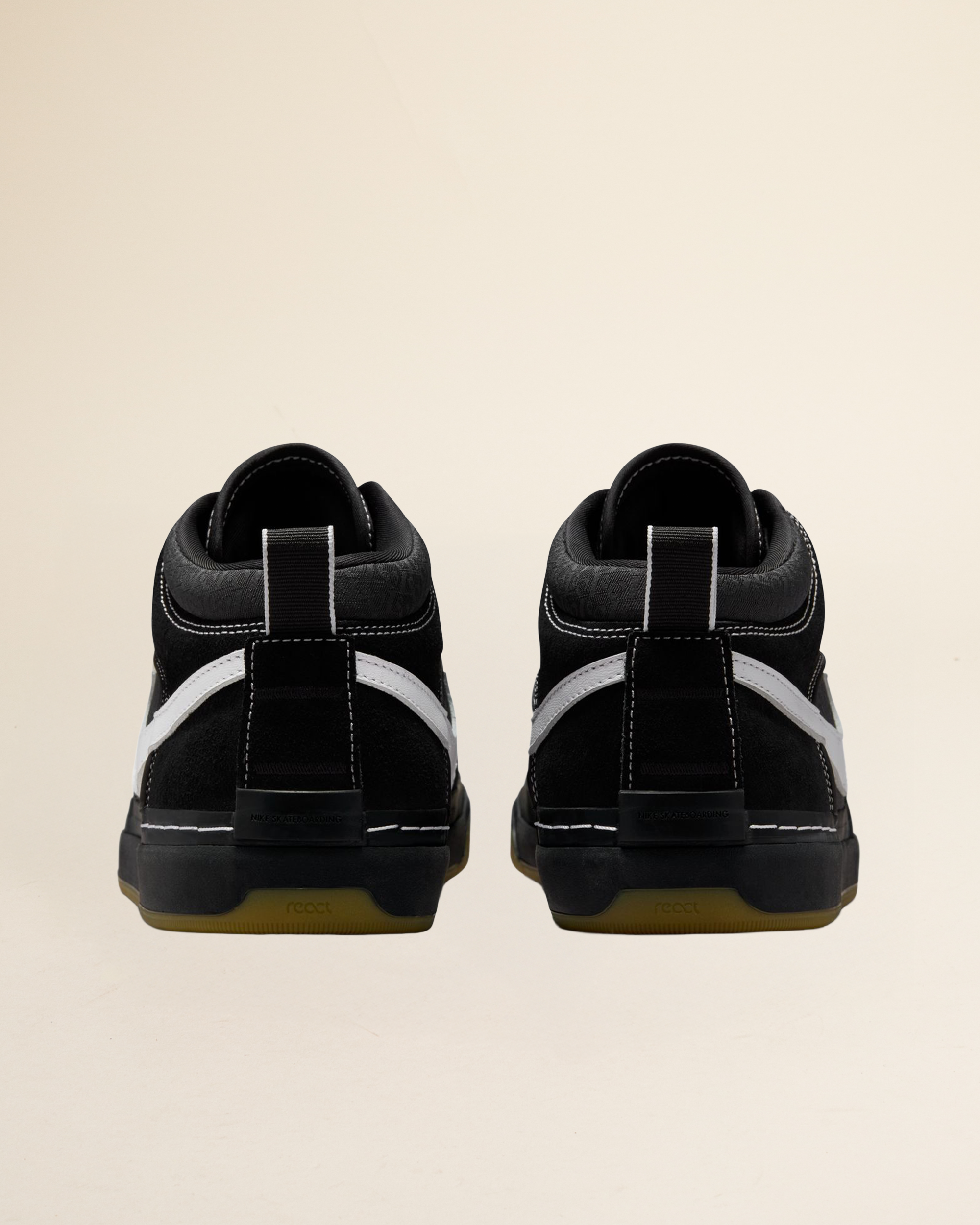 Nike SB React Leo Black/White/Gum/Light Brown