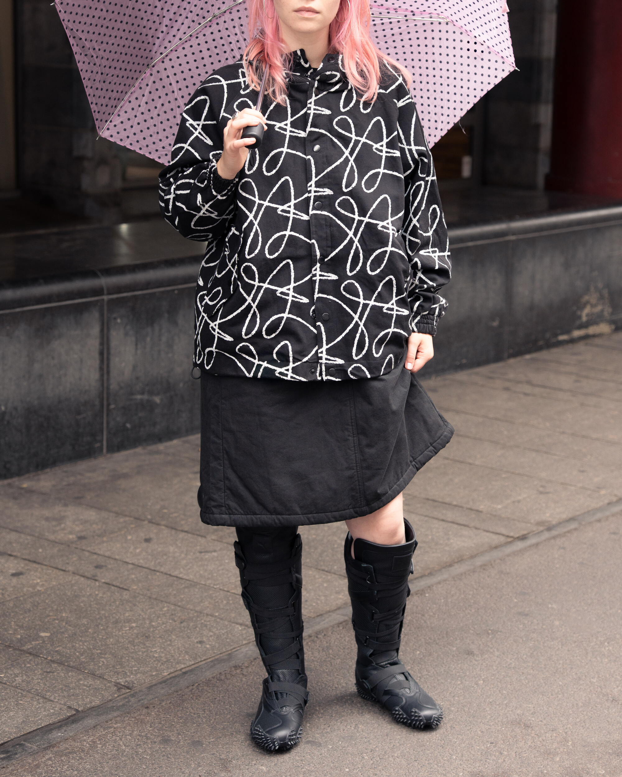 Kappy Padding Skirt Black