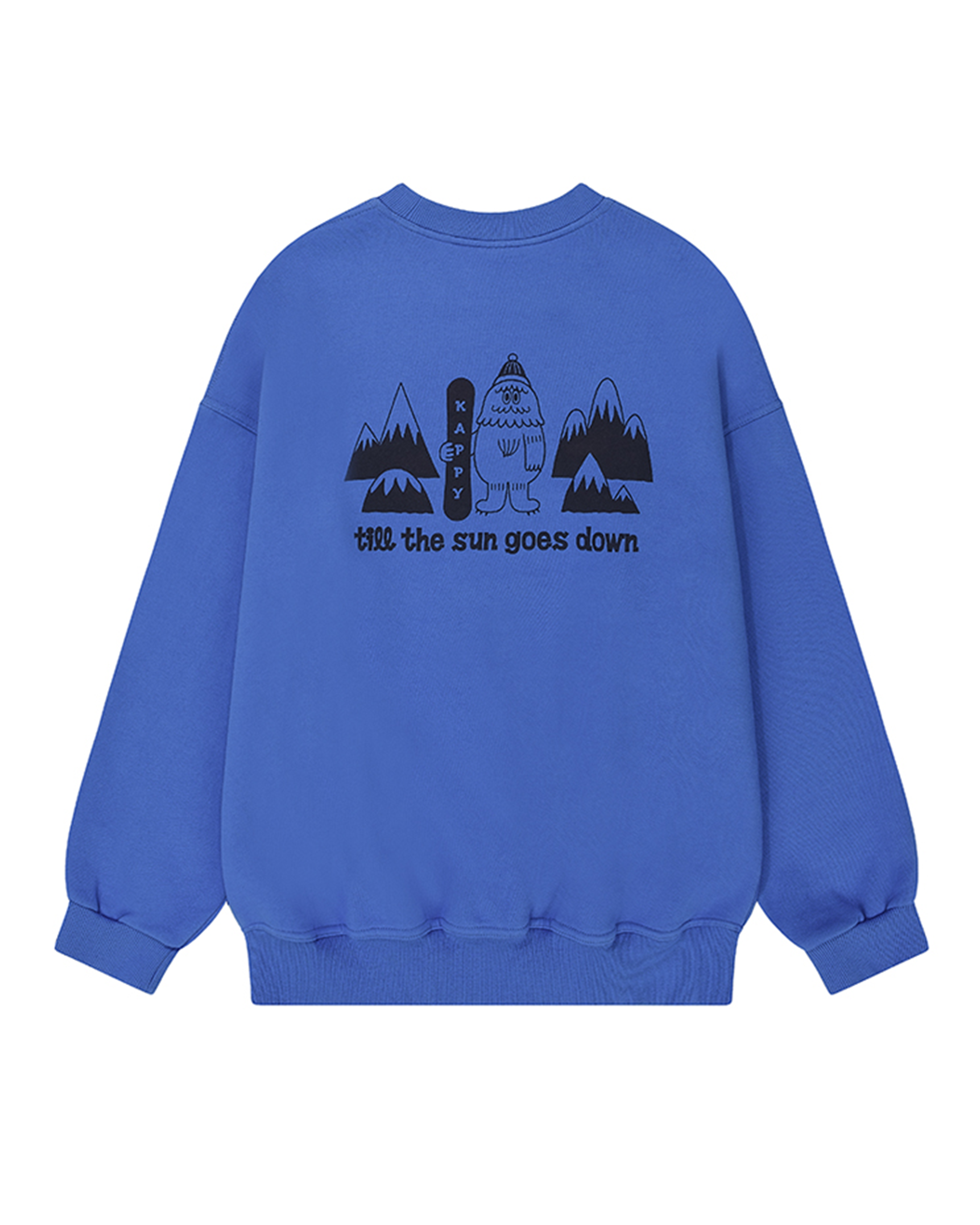 Kappy Yeti Fluff Sweat Shirt Blue