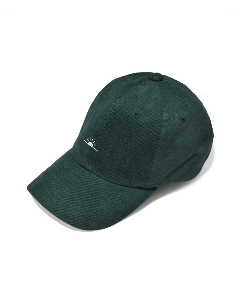 Kappy Kappy Sunrise Ball Cap Deep Green