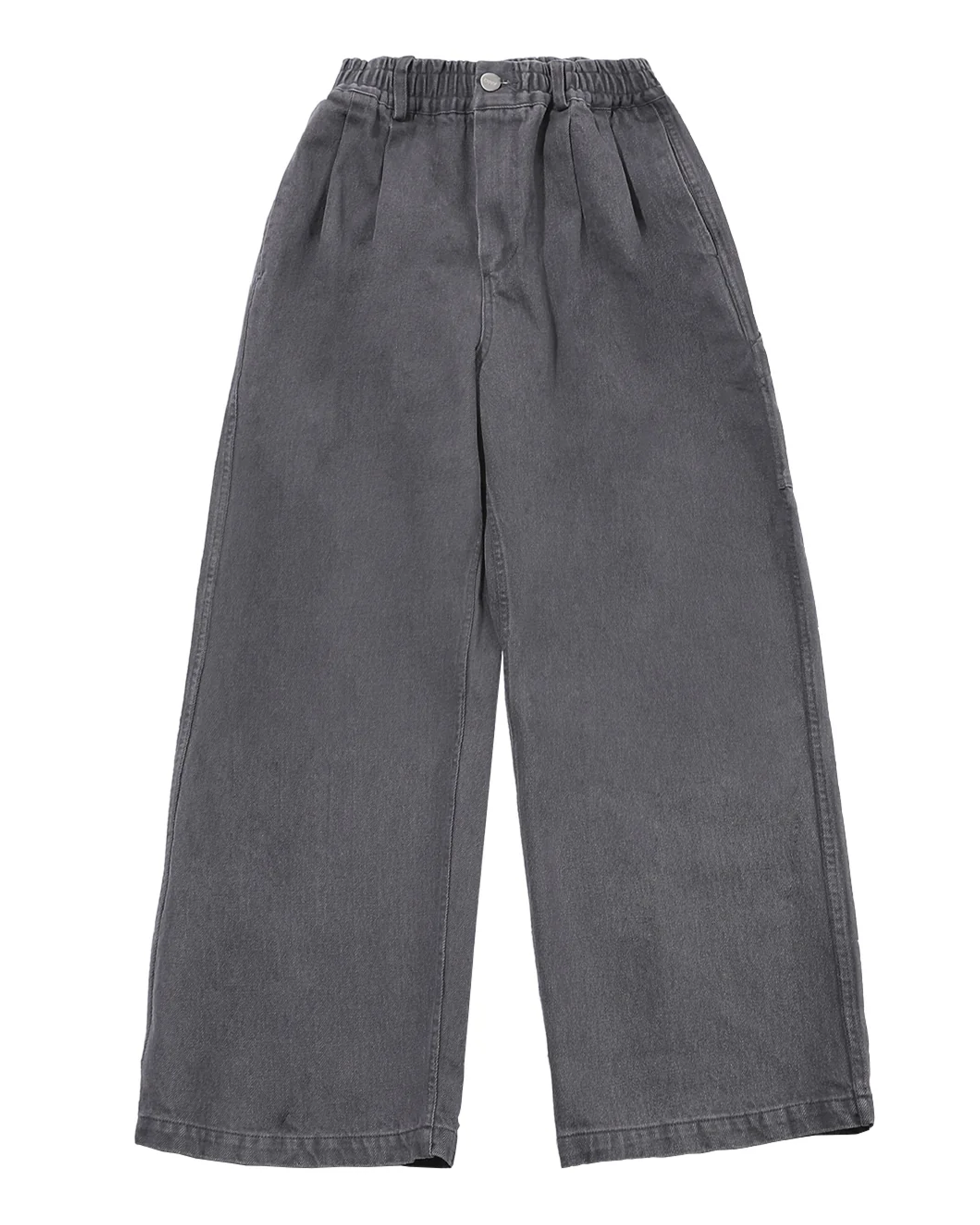 Kappy Two Tuck Wide Kation Pants Dark Grey