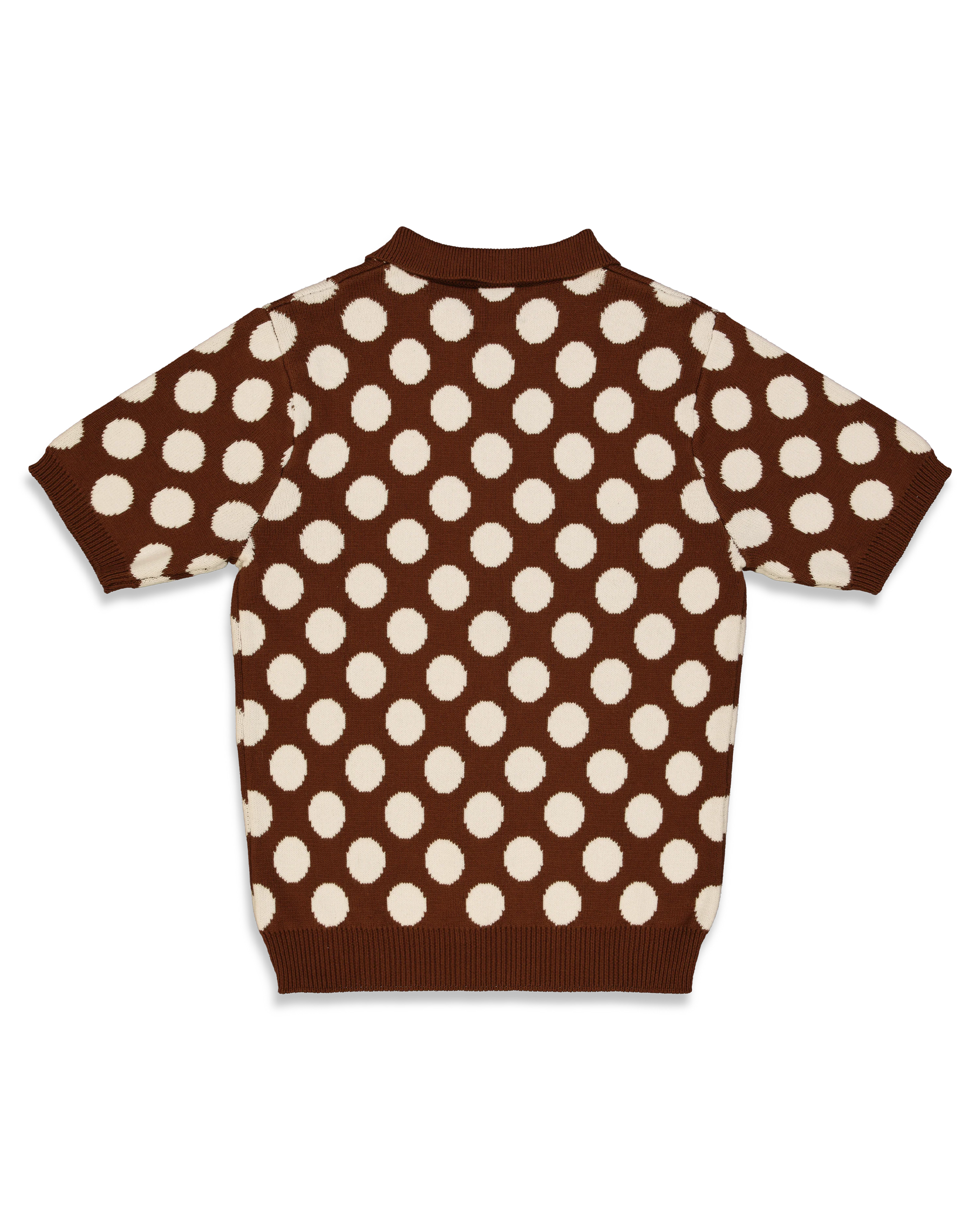 The Loose Company Polka Dot Zip-Up Polo