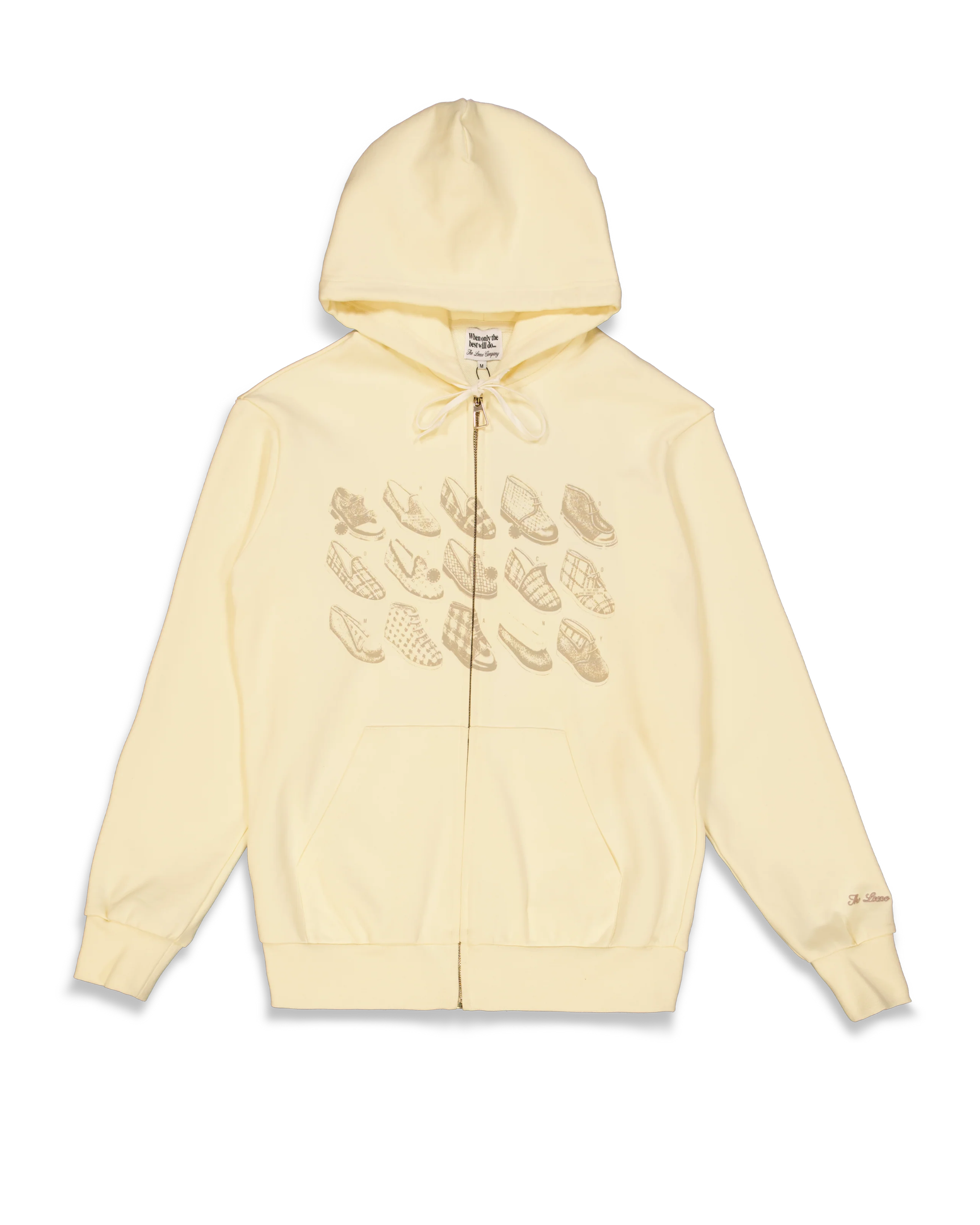 The Loose Company Slipper Zip-Up Hoodie - Cream
