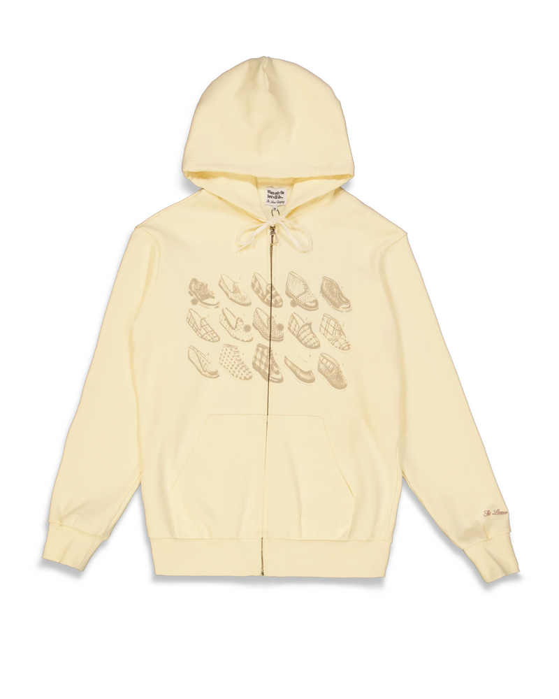 The Loose Company Slipper Zip-Up Hoodie - Cream