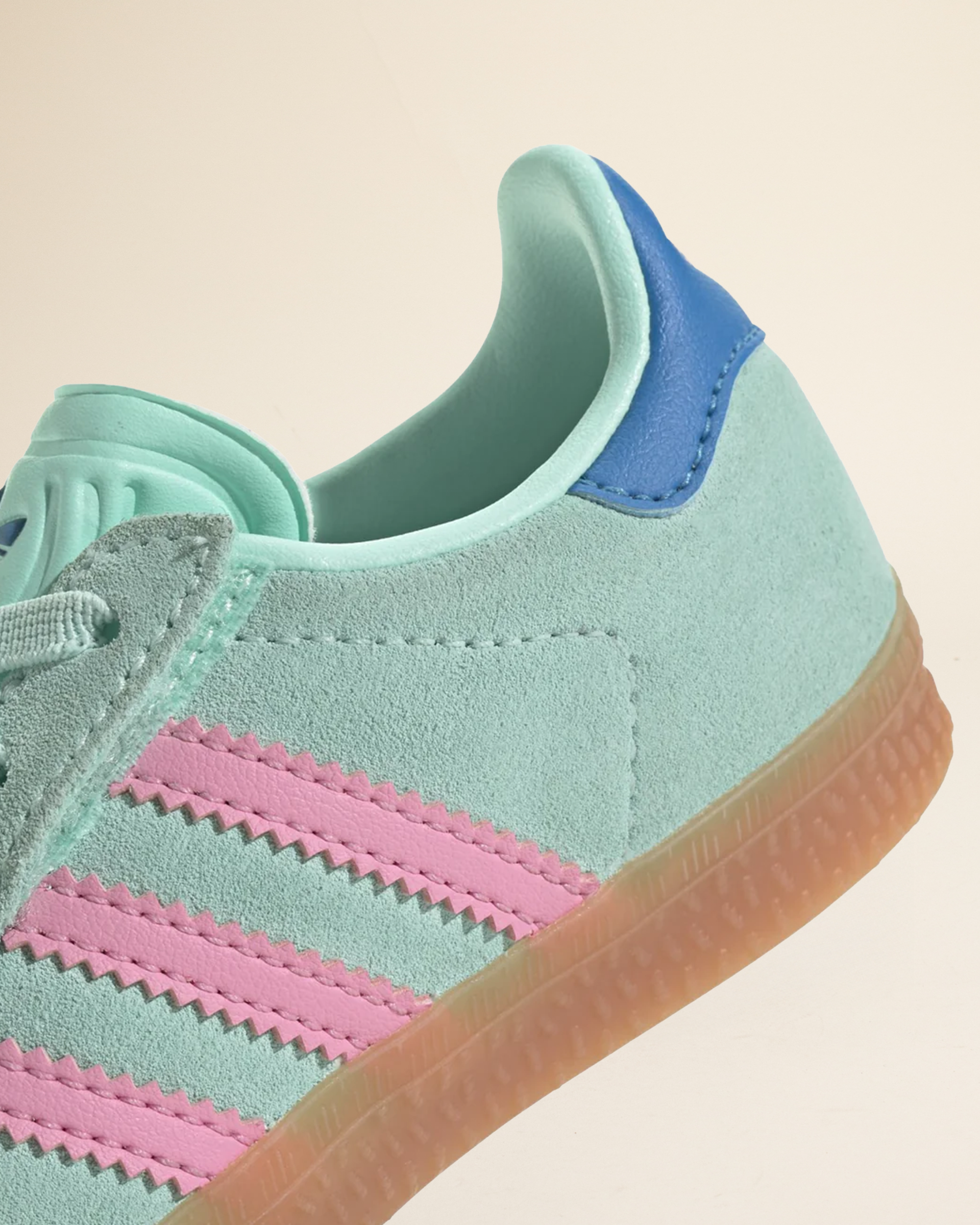 Adidas Kids Gazelle Clear Mint / Bliss Pink / Bright Blue
