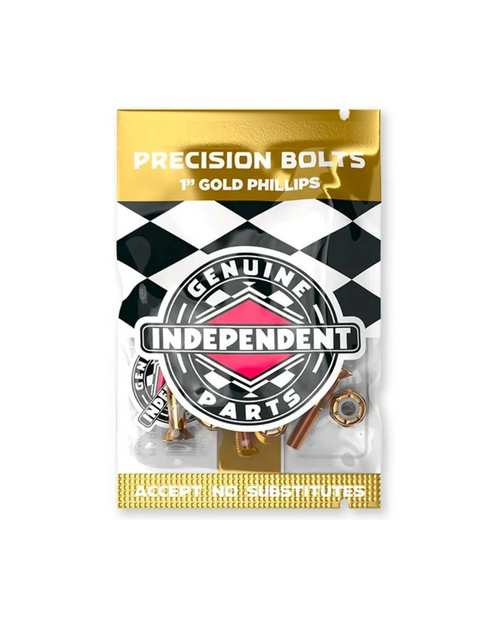 Independent Independent Cross Philips 1inch Bolts Black Gold