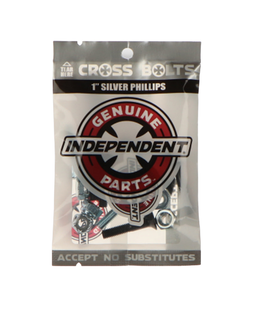 Independent Independent Cross Philips 1inch Bolts Black Silver