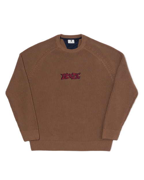Poetic Collective Poetic Collective Graff Knitted Crewneck Brown