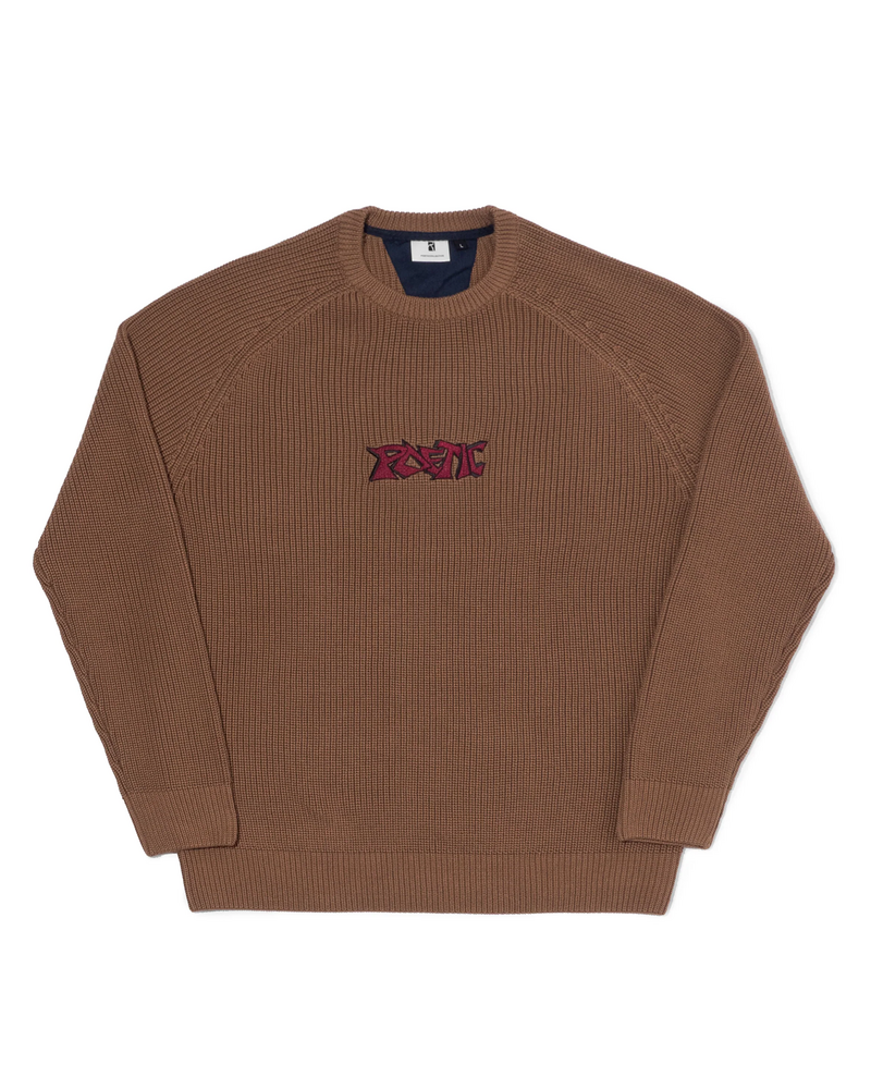 Poetic Collective Poetic Collective Graff Knitted Crewneck Brown