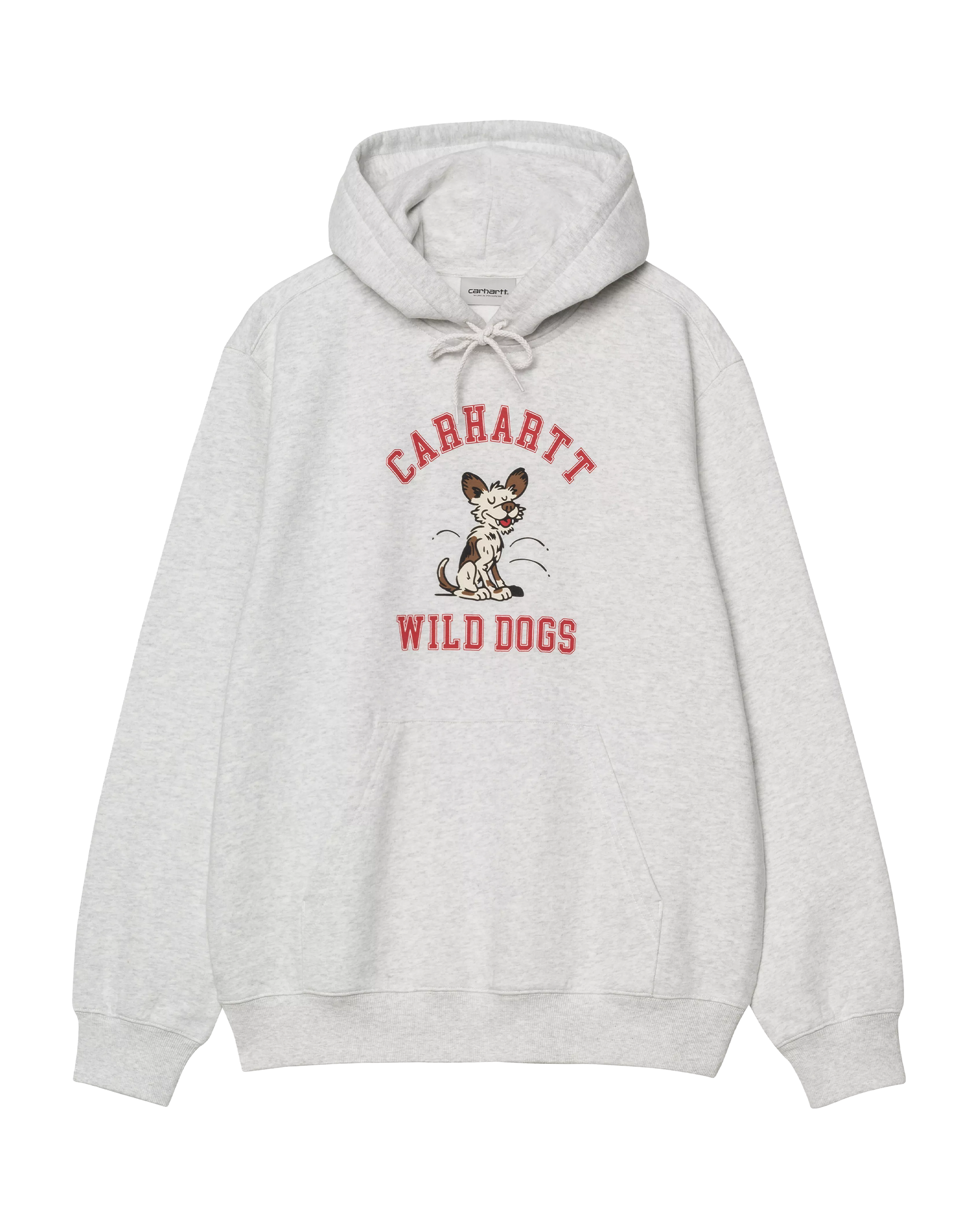 Carhartt WIP Hooded Wild Dog Sweatshirt Ash Heather