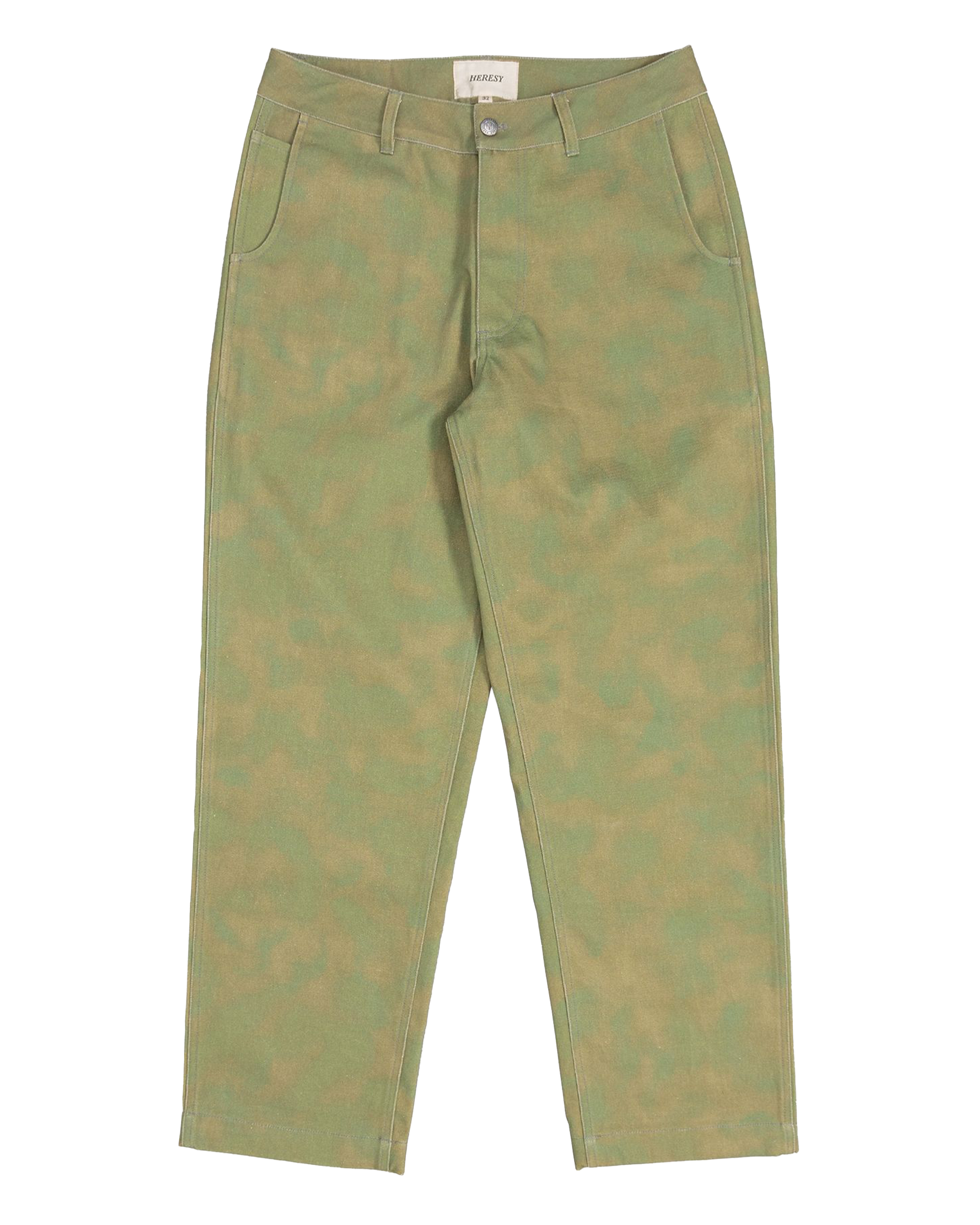 Heresy Hassle Trousers - Green/Khaki Print