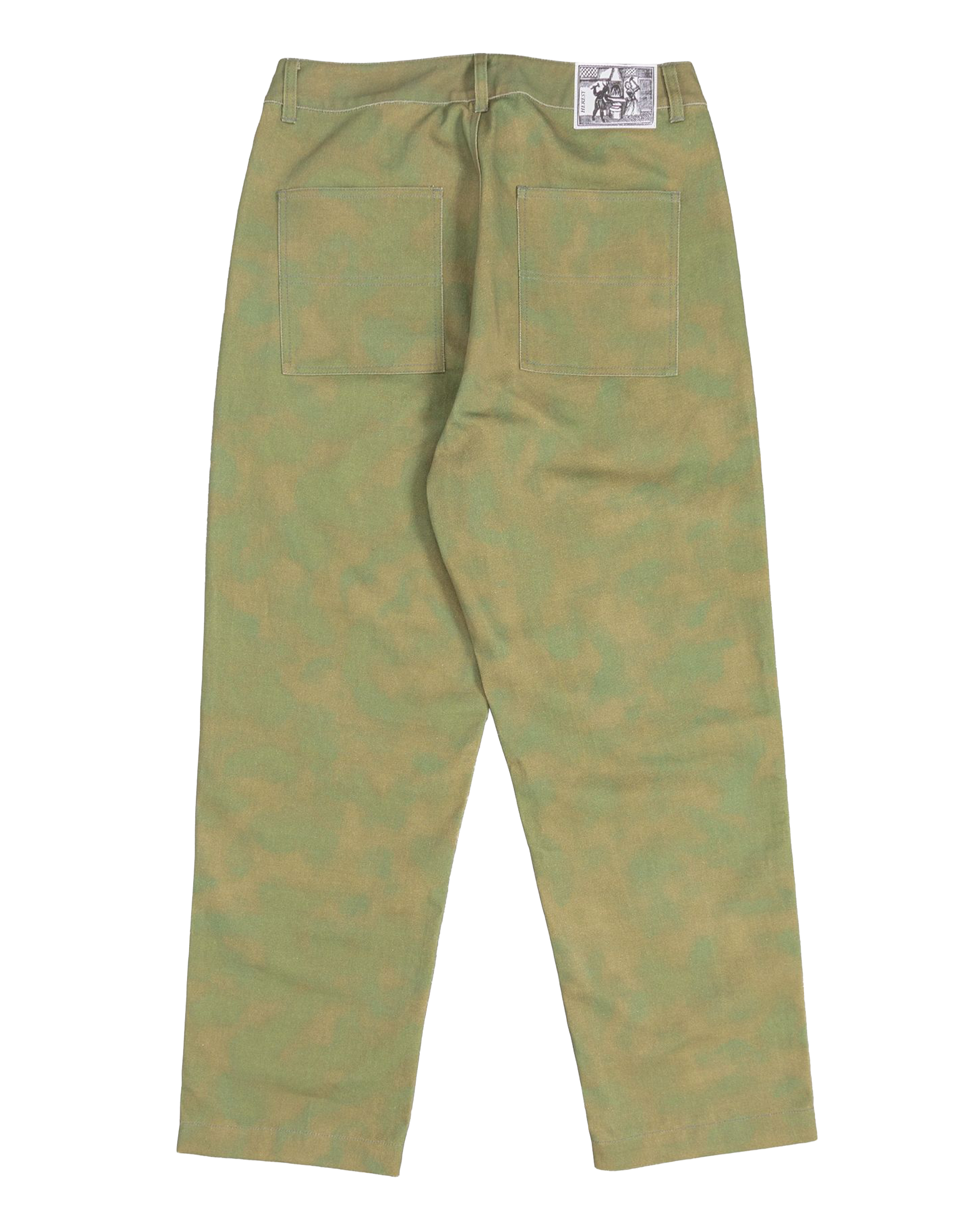 Heresy Hassle Trousers - Green/Khaki Print