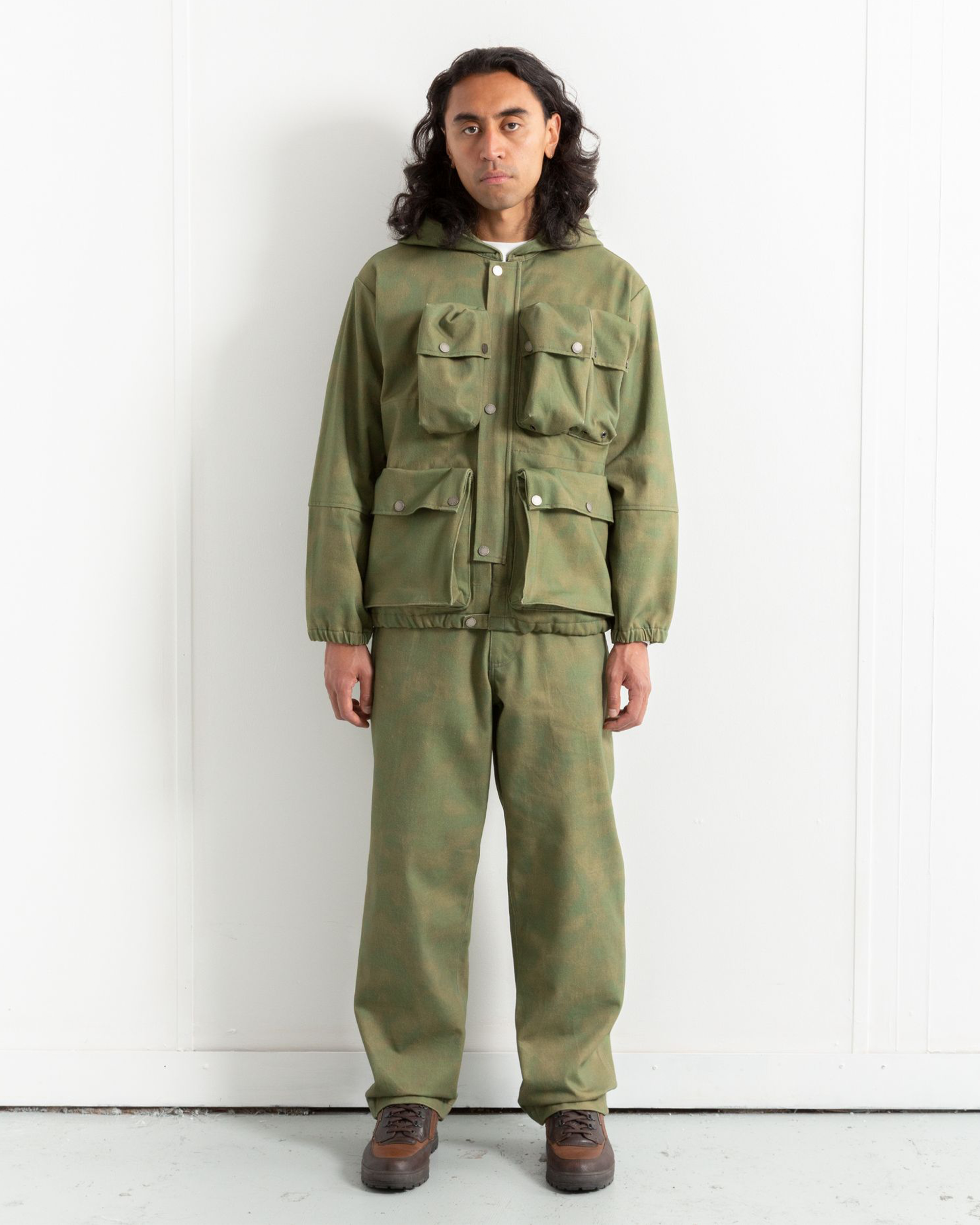 Heresy Hassle Trousers - Green/Khaki Print