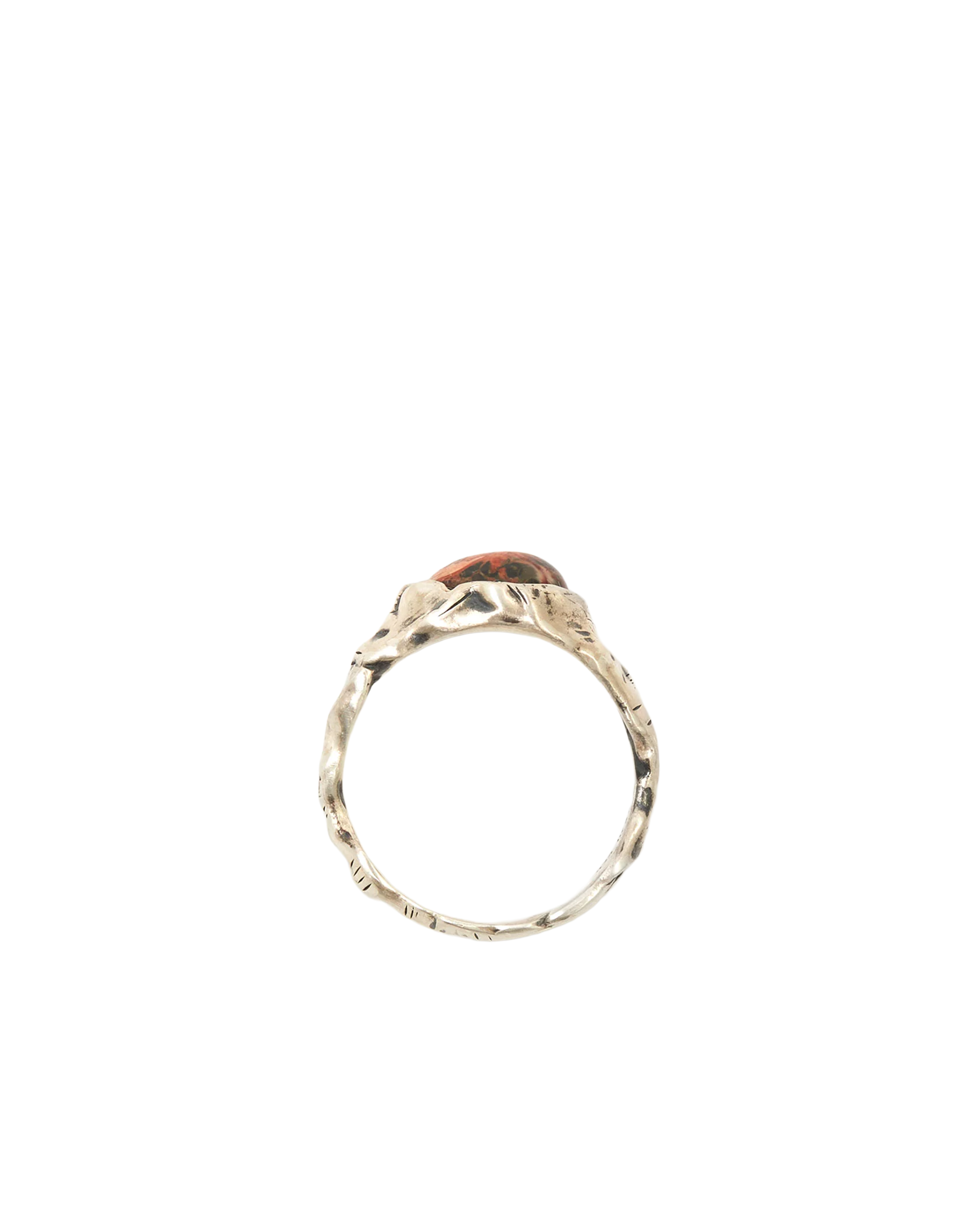 Heresy Rubble Ring Oxidised Silver