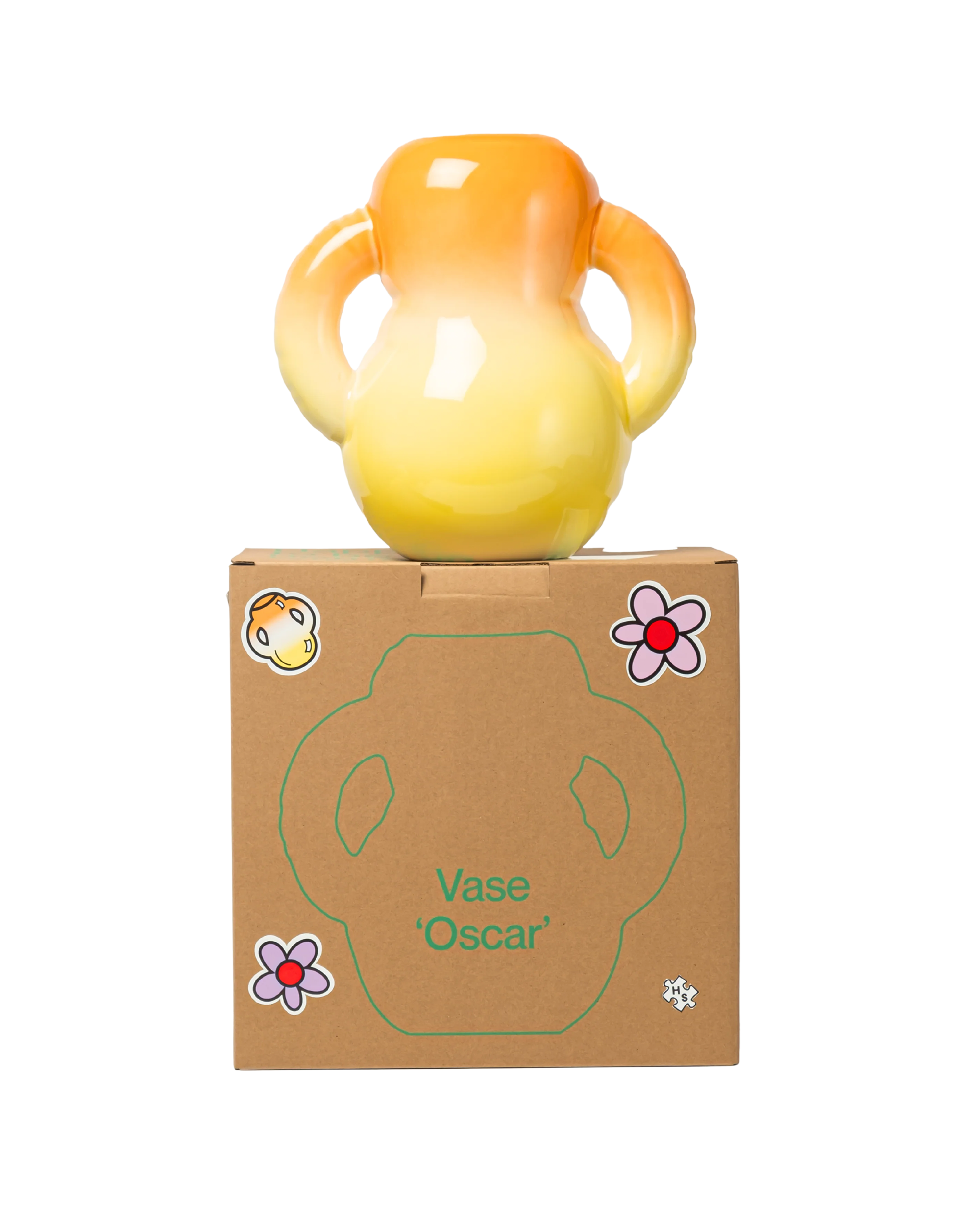 Home Studyo Vase 'OSCAR' - Hand sprayed ombre