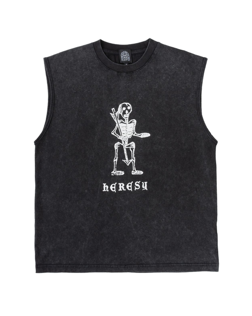 Heresy Heresy Skeleton Vest T-Shirt Ash