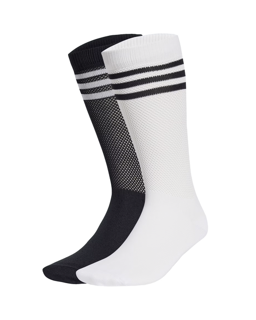 Adidas Adidas Textured Crew Socks 2 Pairs -  White/Black