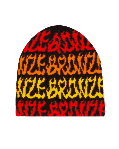Bronze Bronze Flame Beanie Black