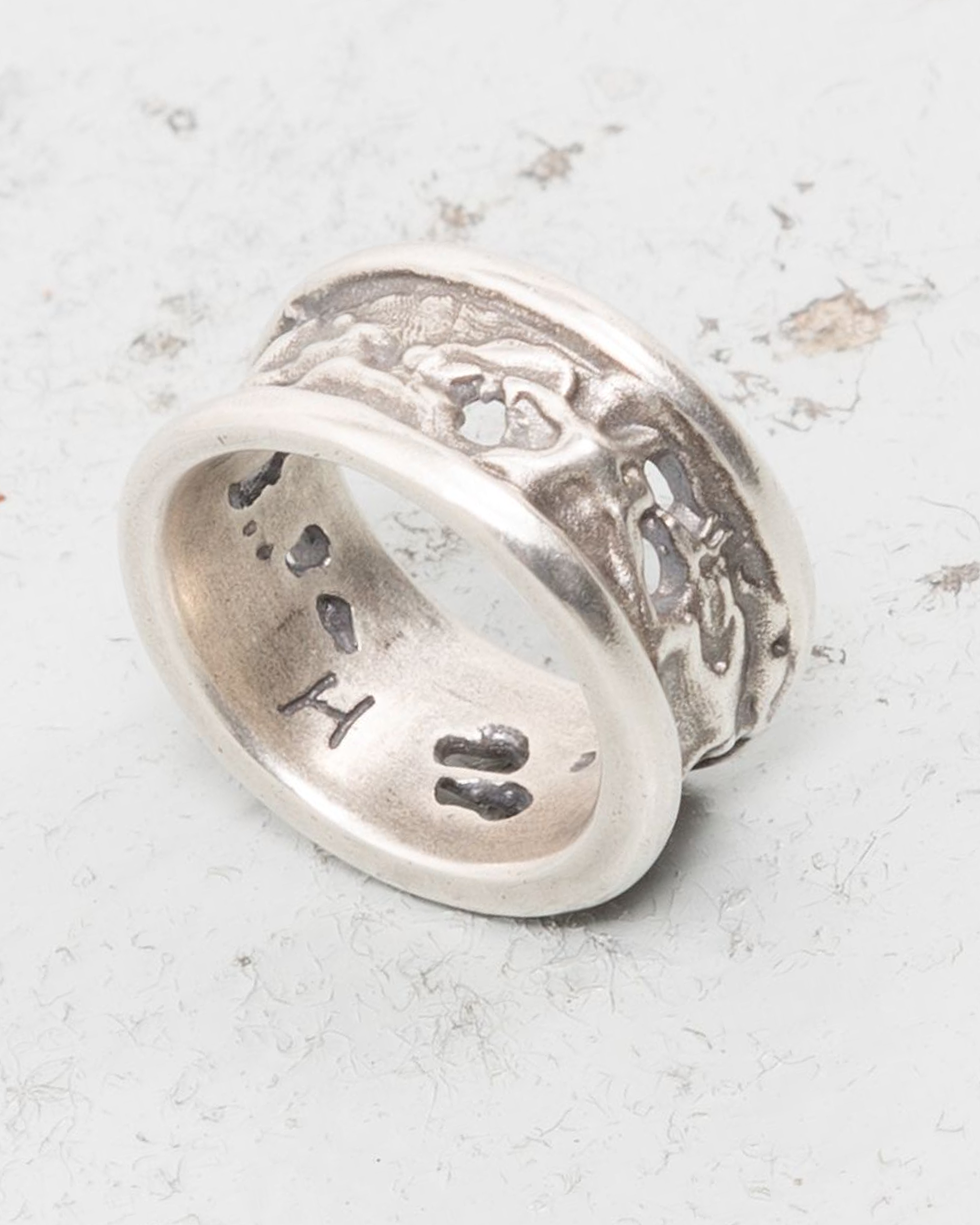 Heresy Rotten Ring - Oxidised Silver