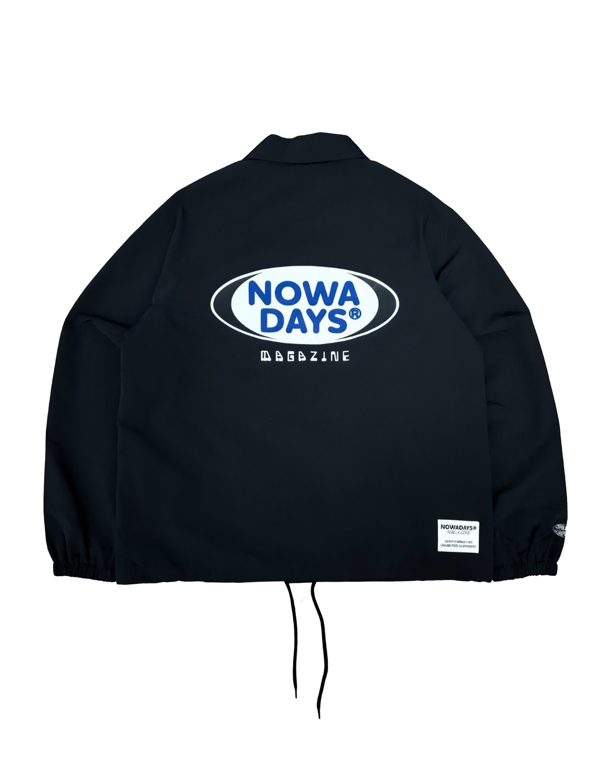 Nowadays Magazine Oval Logo Coach Jacket - Black