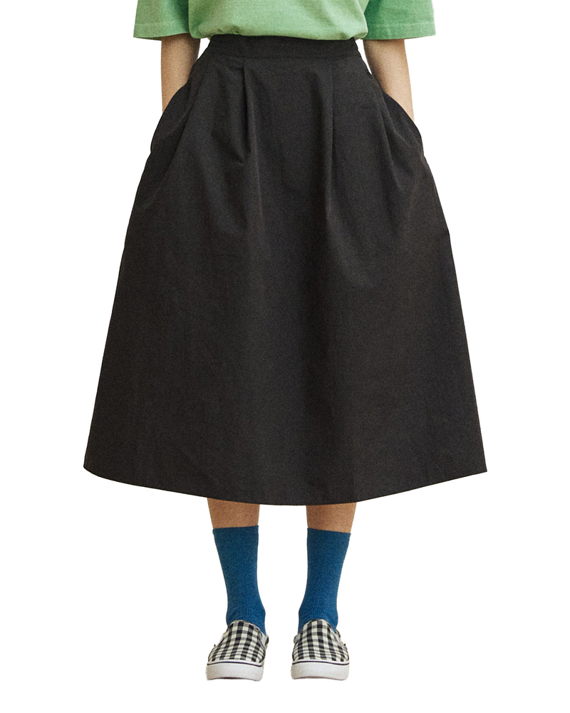 Kappy Kappy Flare Banding Skirt Black