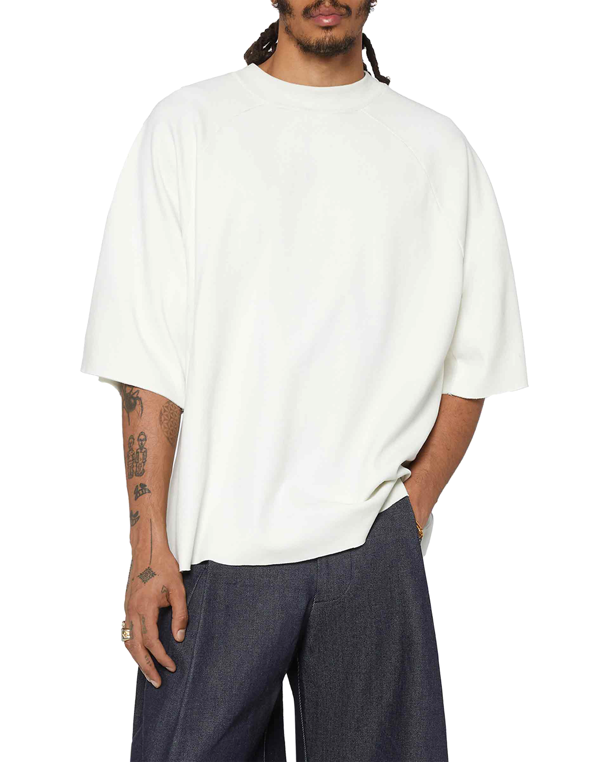 Seventh Raglan Box T-shirt - Dove