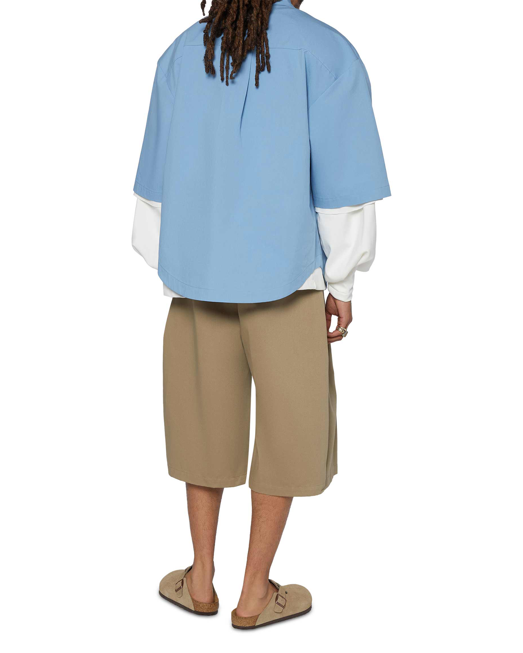 Seventh Bermuda Pleat Short - Biscuit