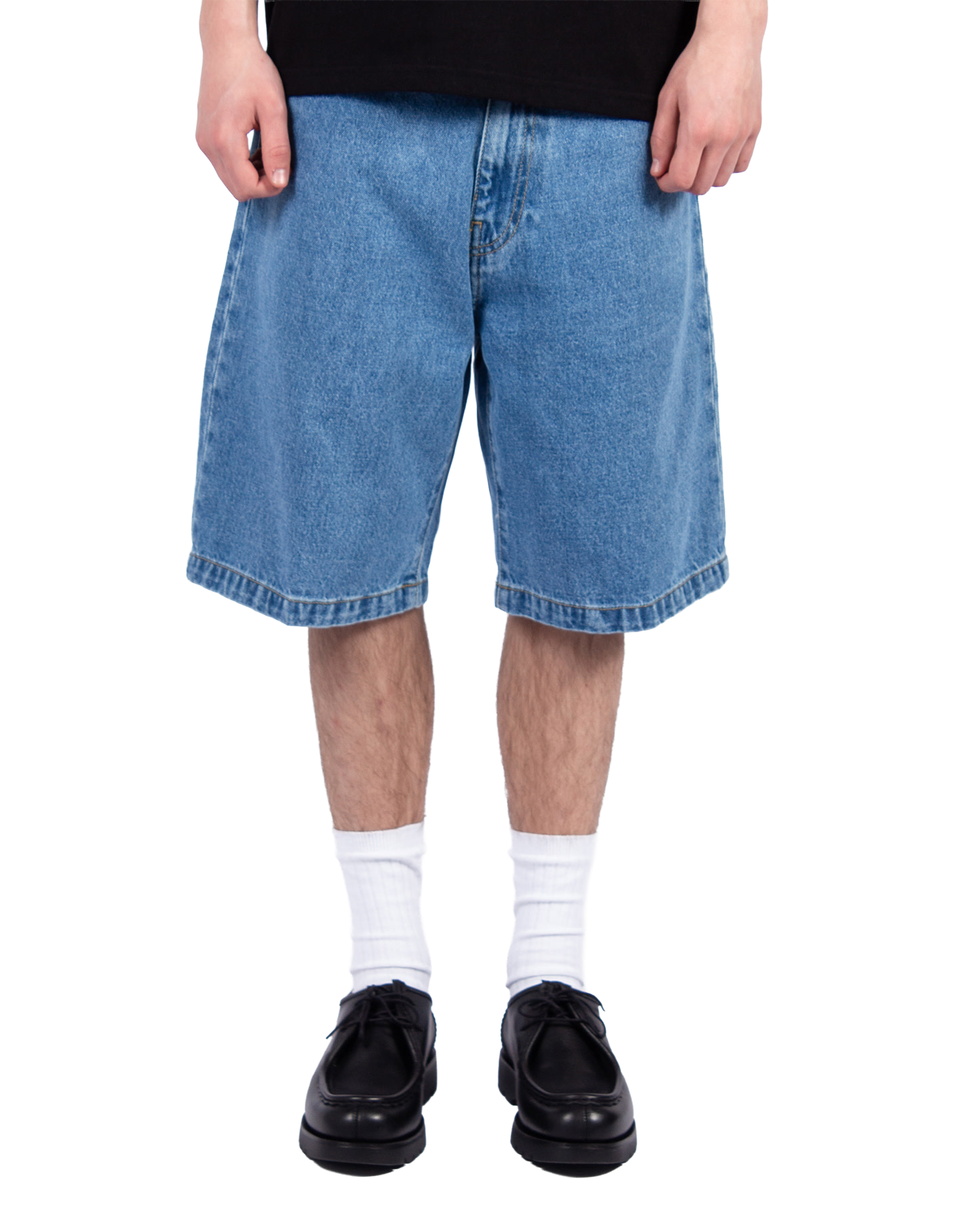 Carhartt WIP Landon Short - Blue Heavy Stone Wash