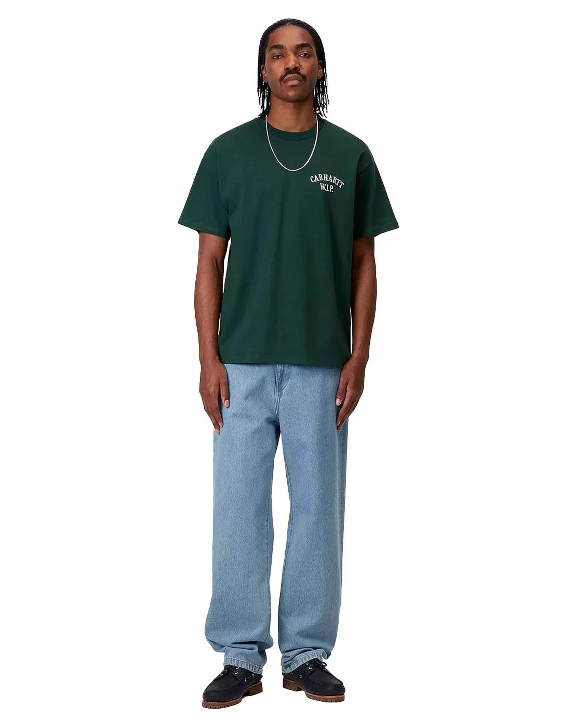 Carhartt Aaron Pant Smith Denim Blue Stone Bleached