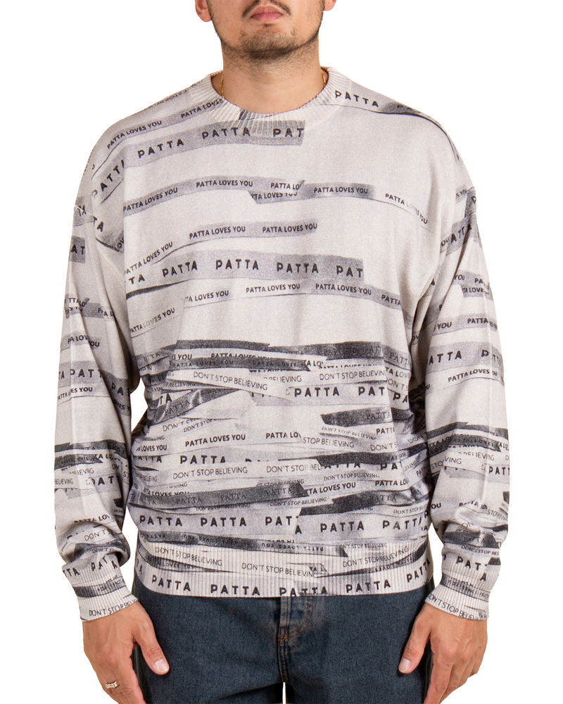 Patta Patta Ribbons Knitted Sweater - Multi